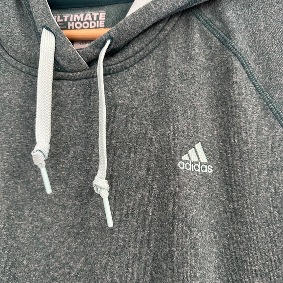 Adidas | Turquoise Women’s  Long Sleeve Ultimate Hoodi Women’s Large - Picture 3 of 7